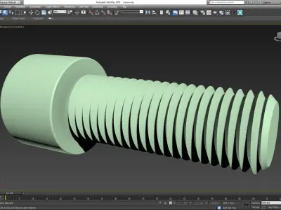 Screw 3D model purchase