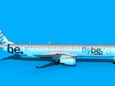 Embraer Emb-190 Flybe 3D model