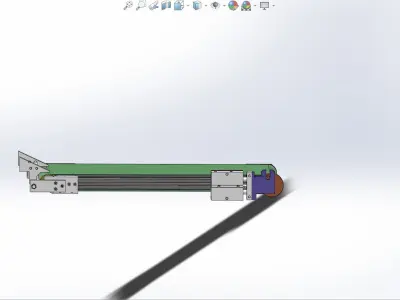No motor drives the assembly line 3D model