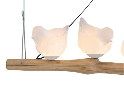 Pendant Lamp Dining Birds 3D model