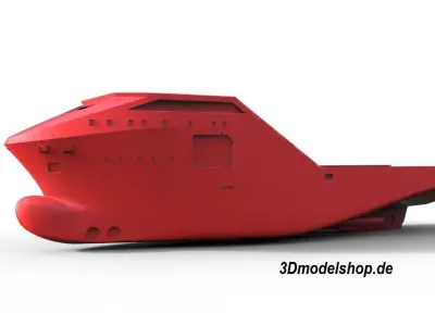Hull for ocean tug  3D print model