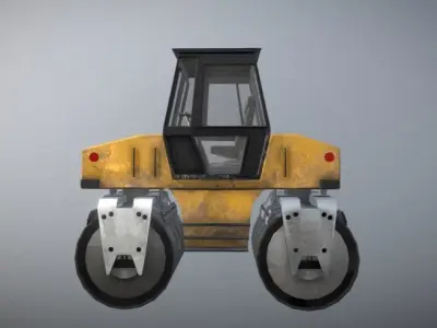 Asphalt Rolling machine 3D model