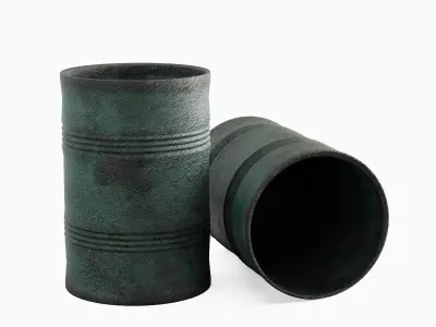 Used Steel Barrel Set B 3D model