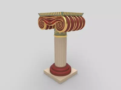 piller 3D model