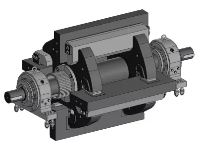 Rotor NP 1110 for impact crusher  3D model