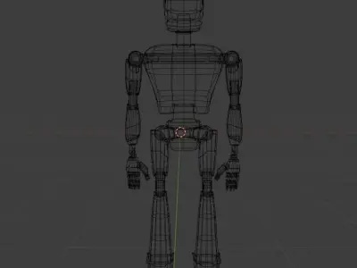 Robot  character innovation technology  Low-poly 3D model