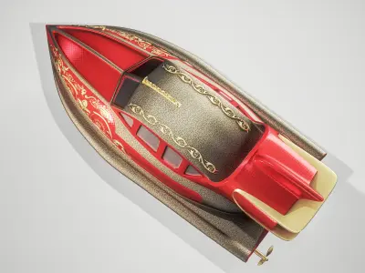 Historical Airboats Watercraft 3D model