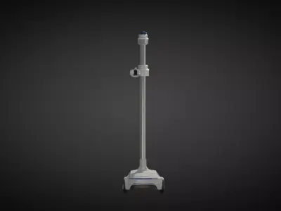 Mobile Robotic Arm  Low-poly 3D model