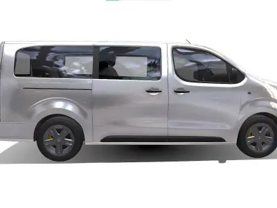 vauxhall vivaro passenger van 3D model
