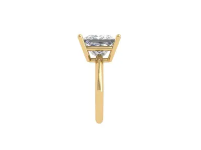 Princess Solitaire Ring 3D print model order