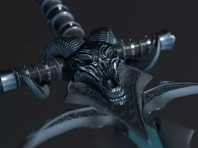 Frostmourne Free low-poly 3D model