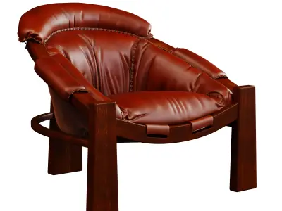 Armchair for Coja By Arne Norell 3D model