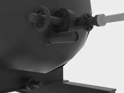  Oil Silo Tank  Low-poly 3D model