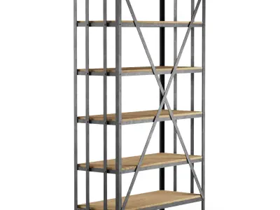 Metal rack middle  Low-poly 3D model