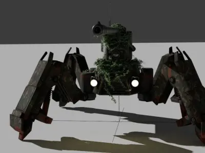 gaming tank  low polygon 3D print model