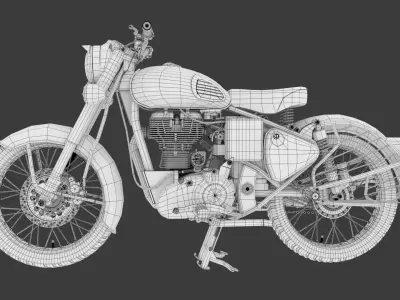 Royal enfield 3D model 3D model
