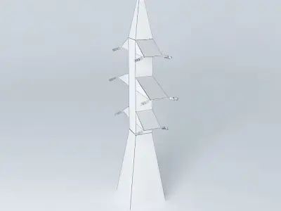 Transmission line tower 22 Strautu  Dzelzavas street Riga Latvia Free 3D model