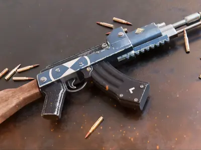AK 77 3D model