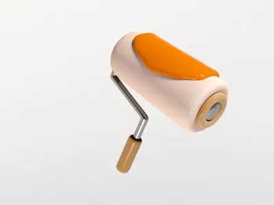 Paint Roller 3D model purchase