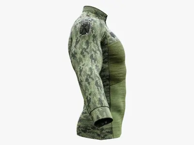 Military Shirt Low-poly 3D model