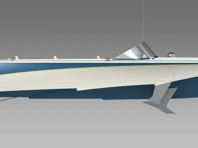 Volga Boat 3D model