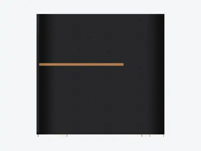 Booth - Simplicity - Type 2 Low-poly 3D model