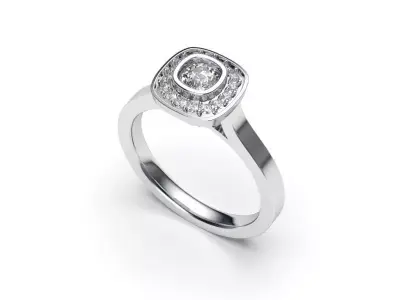 solitaire with ring sizes  8 part S97 3D print model