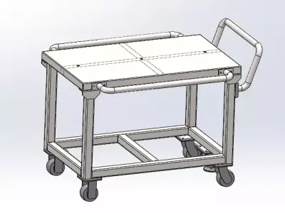 Handcart Free 3D model