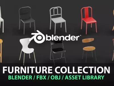 Chair model collection 160 Free 3D model