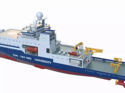 Scientific Research Ship 3D model