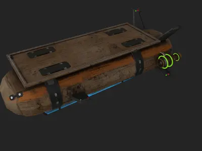 Air Ships - Blimps 3 Styles Included Low-poly 3D model
