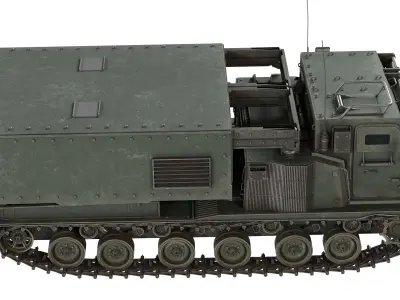 M270 Multiple Launch Rocket System Low-poly 3D model