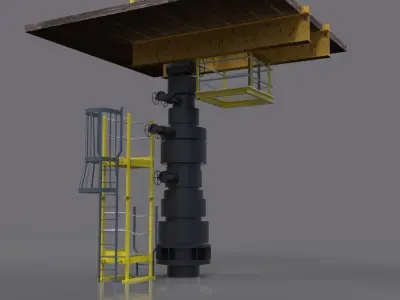 Valve access platforms Free 3D model