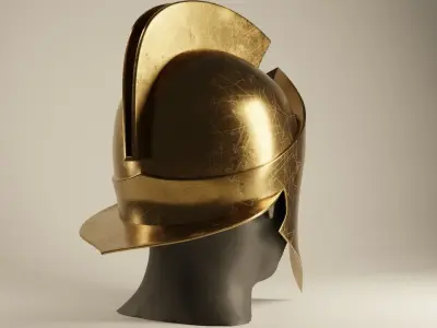 Spartan Helmet Clean 3D print model