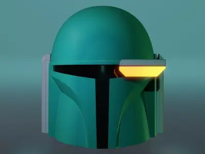 Custom Simple Mandalorian Helmet Free 3D print model