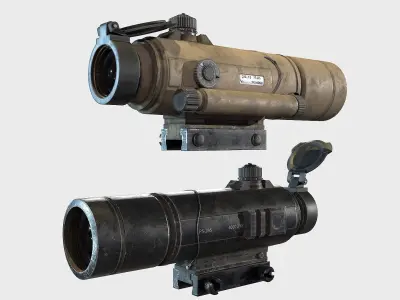 Optical Scope 6 Low-poly 3D model