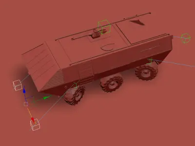 Military Stryker Vehicle 3D model