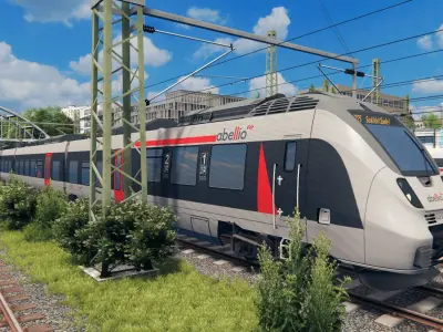 German Train - Talent 2 Abellio Livery Low-poly 3D model