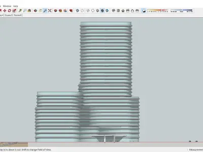 Sketchup Residential Complex 155 3D model