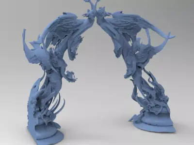 Haunted mansion archway 1  3D model