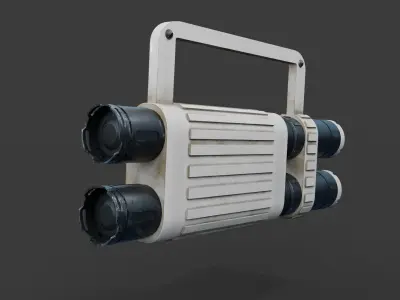 Multi Frequency Spotlight Glow Rod Low-poly 3D model