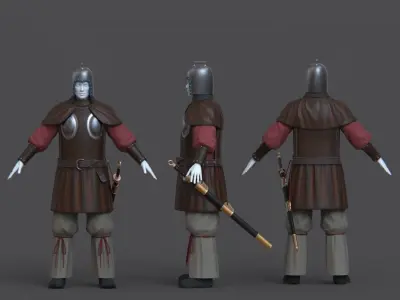 07-Ancient Chinese Armor-Sui Dynasty 3D model