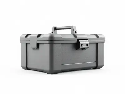Durable Toolbox Model Pack with Compartments Low-poly 3D model