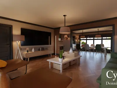 Modular Classic Style American House 10 3D model