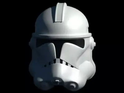 Clone Trooper Helmet Low-poly 3D model