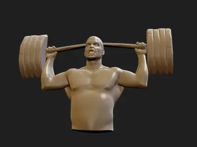 weightlifter 3D print model