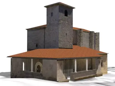 Hernialde Church Free 3D model