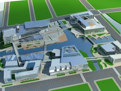 Commercial Building 3D model 68