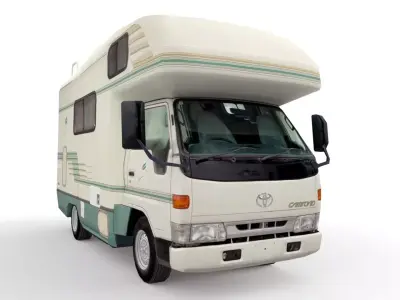 1999 Toyota Camroad RV lowpoly 3D model