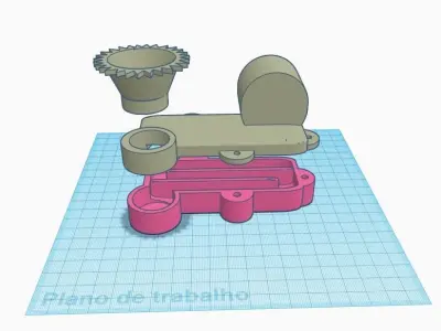 ALIMENTADOR DE ABELHA ROSO 3D print model